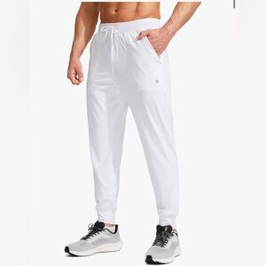 NWT Men's White‎ Athletic Joggers